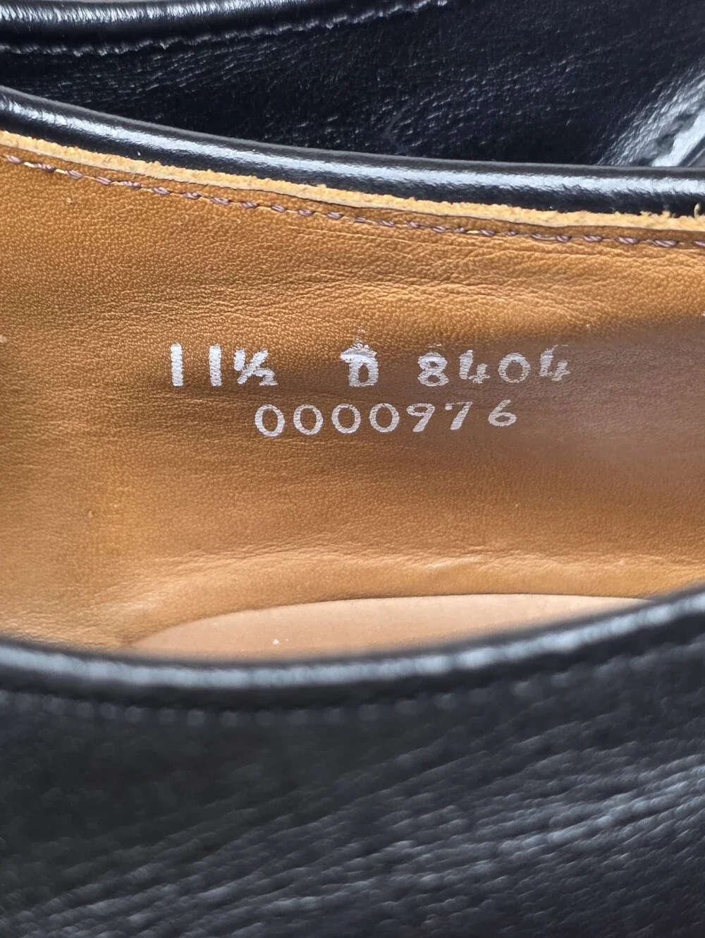 Allen Edmonds Classic Hancock Black Leather Split Toe Derby Mens Shoes Size 11.5
